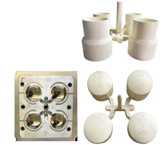 CPVC FITTING MOULD REDUCING SOCKET & CAPS ZÓCALO Y TAPAS REDUCTORAS PARA MOLDE DE ACCESORIO DE CPVC