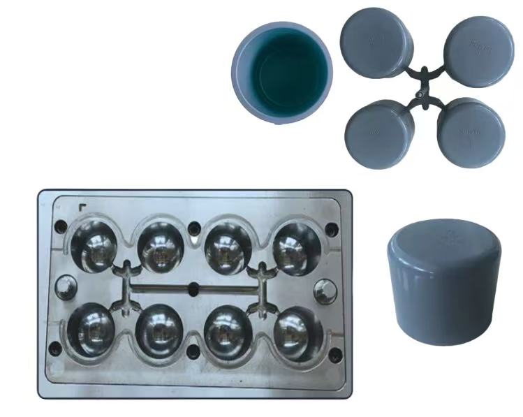 PP排水端盖管件模具 PP排水端盖管件模具