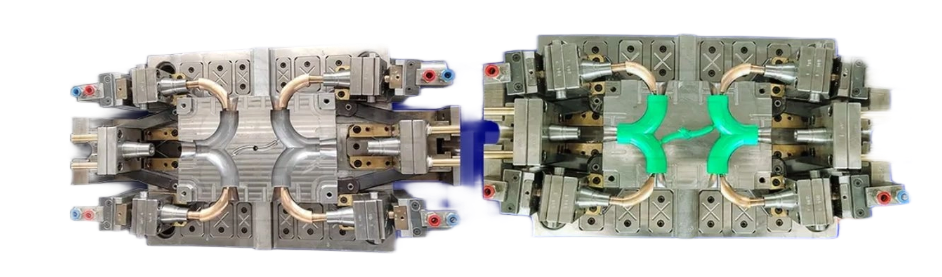 PPR Y TEE FITTING MOULD1 EN T DE PPR Y MOLDE DE MONTAJE EN T DE PPR Y1