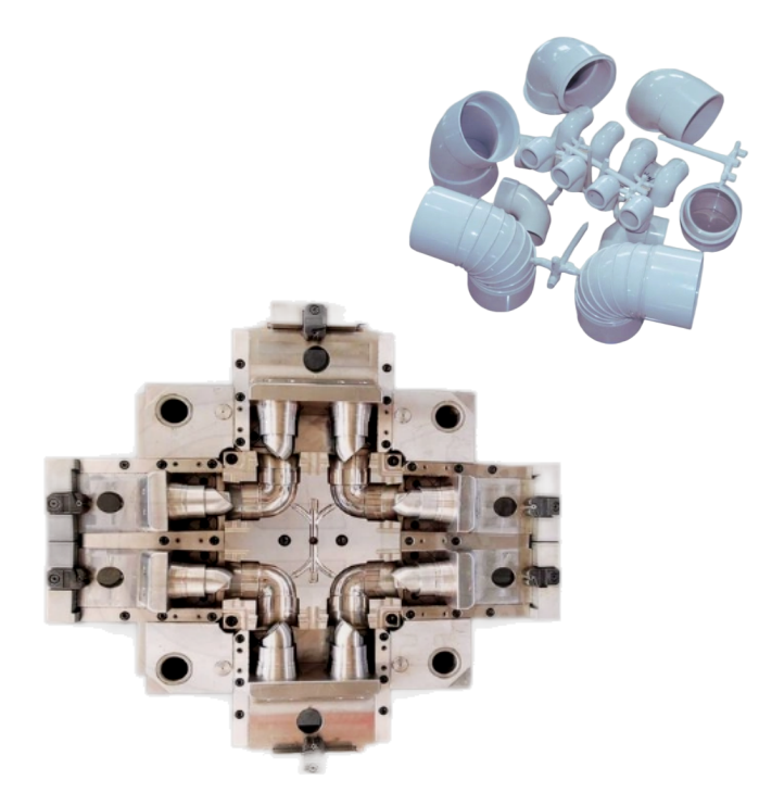 不同尺寸的PVC弯头90管件模具1 不同尺寸的PVC弯头90管件模具1