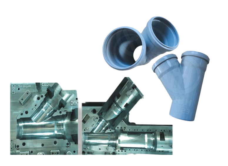 PP管件模具可折叠异径三通 PP管件模具可折叠异径三通