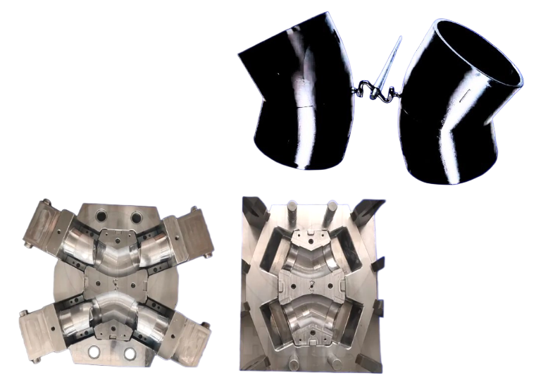 PE 45° ELBOW FITTING MOULD MOLDE PARA MONTAJE DE CODO PE 45°