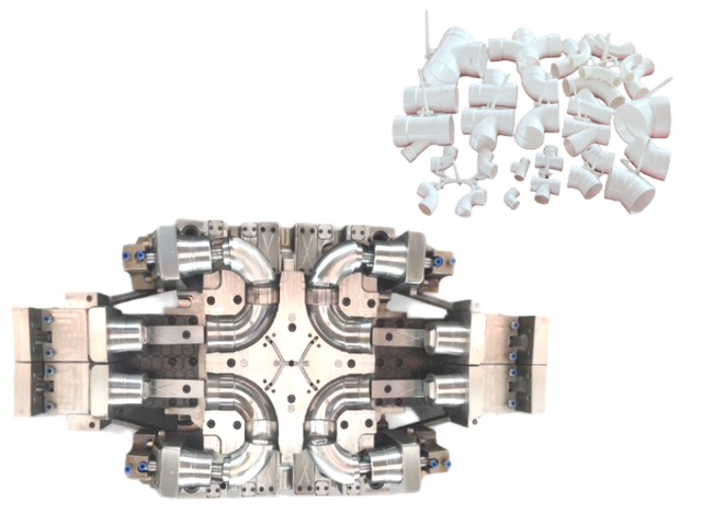 MOLDE PARA MONTAJE DE TUBERÍAS DE UPVC