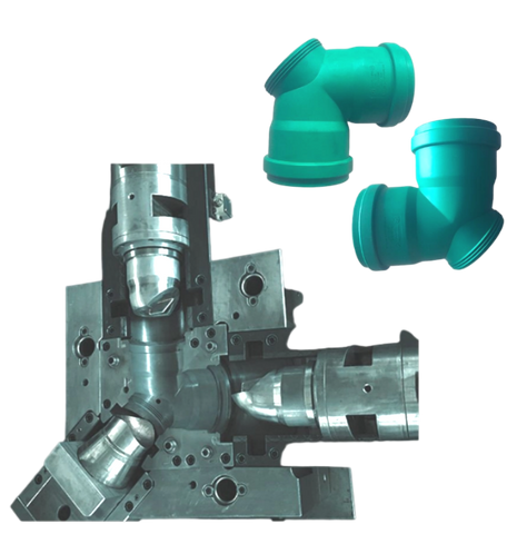 CODO ABATIBLE PP 90° CON MOLDE MONTAJE PUERTA DE INPECCION