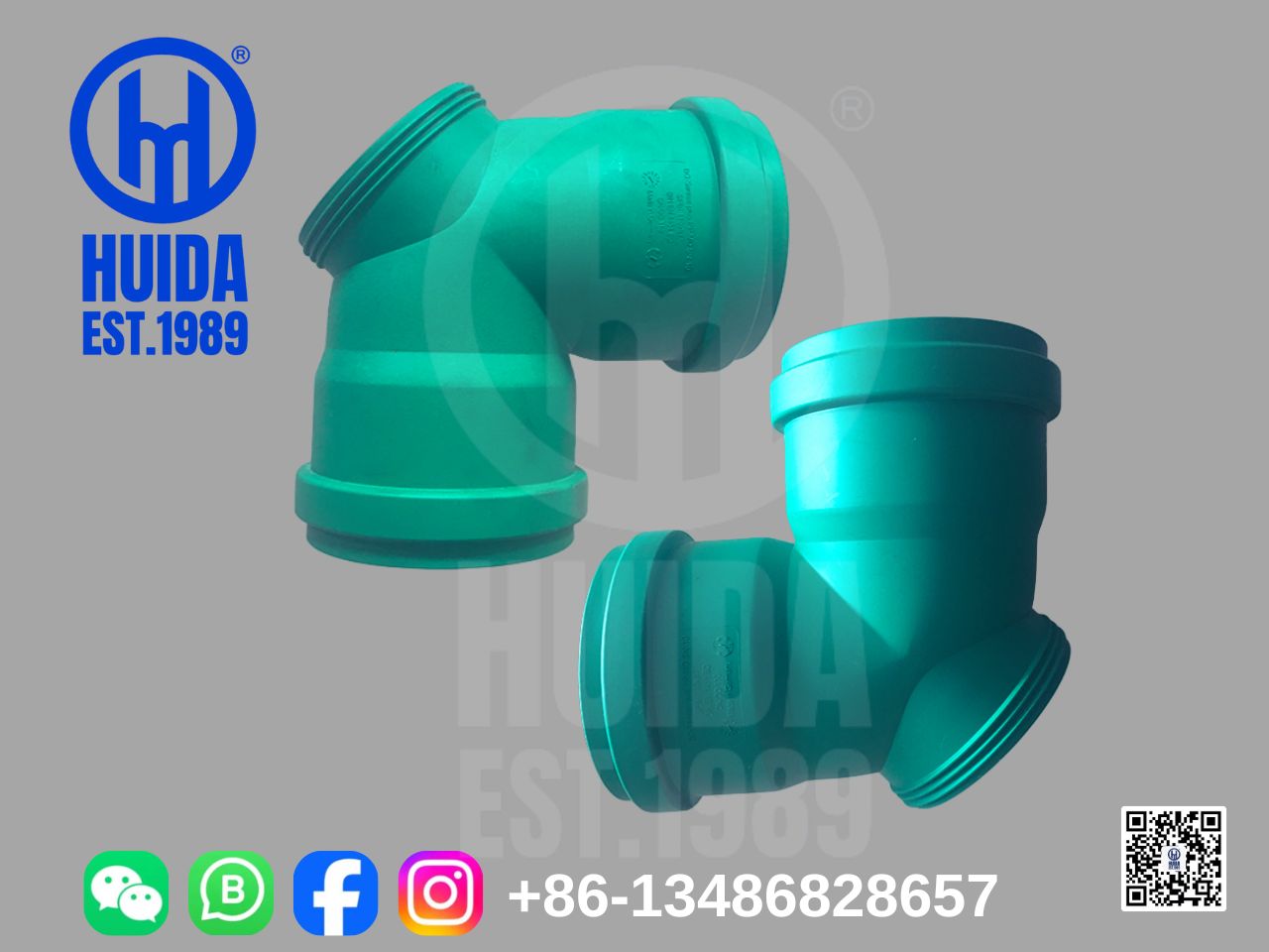 CODO ABATIBLE PP 90° CON MOLDE PARA MONTAJE EN PUERTA DE INPECCION,