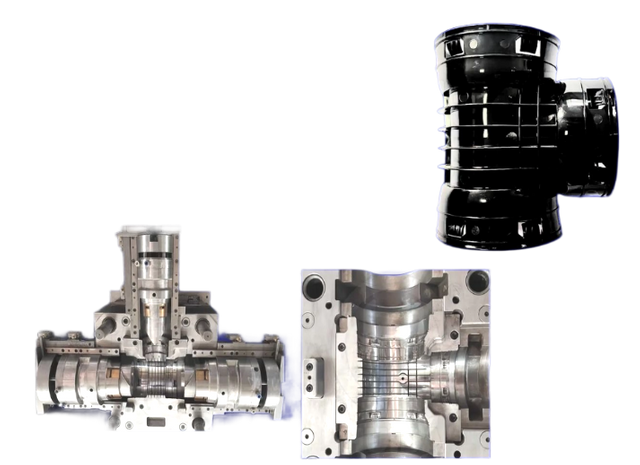 MOLDE PARA MONTAJE DE TUBERÍA CORRUGADA DE HDPE