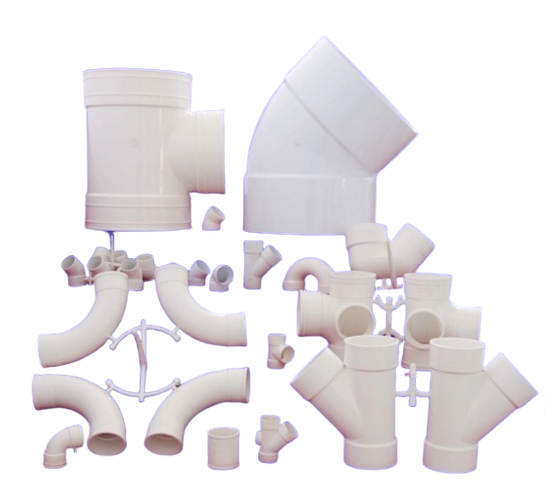 DIFERENTES TAMAÑOS DE MOLDE DE MONTAJE DE PVC