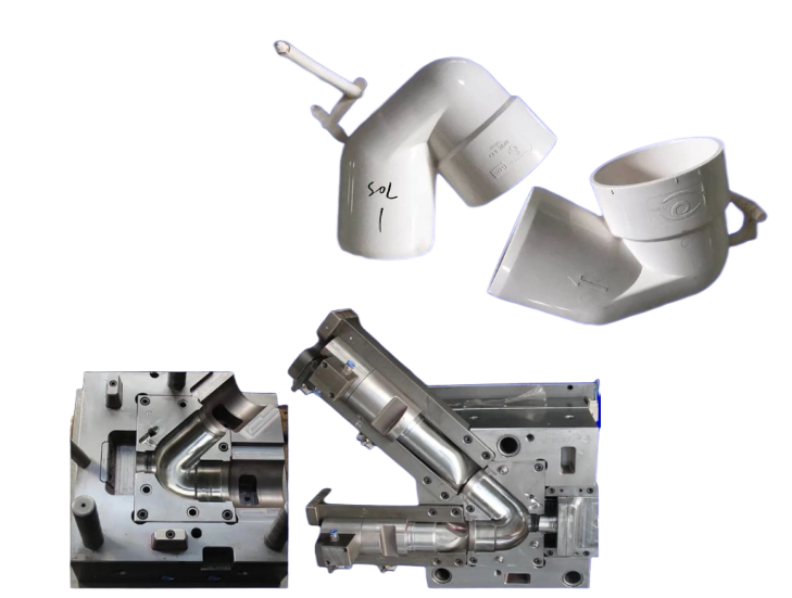 MOLDE PARA MONTAJE DE TUBERÍAS DE PVC P-TRAP