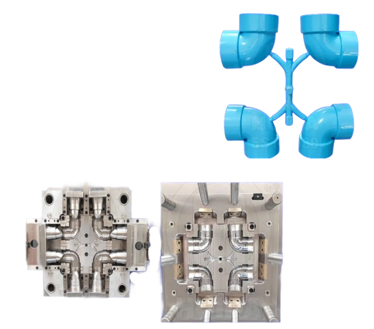 MOLDE ACCESORIO 90° PVC ELB0W