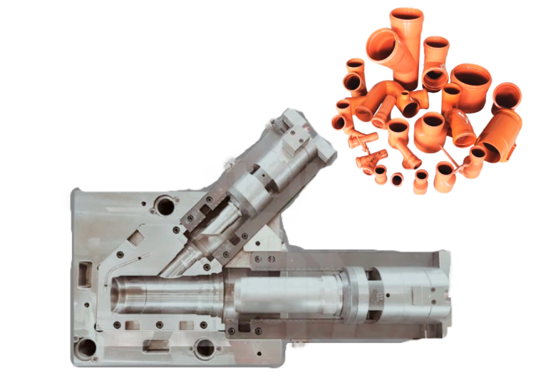 MOLDE PARA MONTAJE DE TUBERÍA PLEGABLE DE DRENAJE DE UPVC