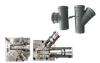 MOLDE DE MONTAJE DE TUBERÍA EN T Y NÚCLEO PLEGABLE DE PVC