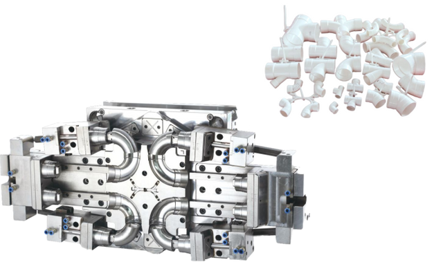 MOLDE PARA MONTAJE DE TUBERÍAS DE UPVC