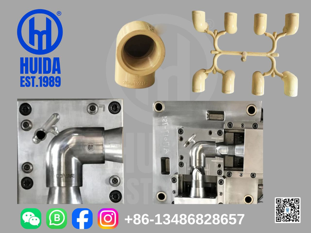 CODO DE 90° HEMBRA DE PLÁSTICO DEL MOLDE DE ACCESORIO DE CPVC