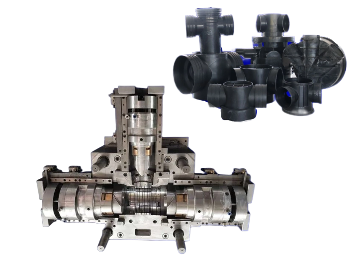 MOLDE DE MONTAJE DE CÁMARA DE BOCA DE PE