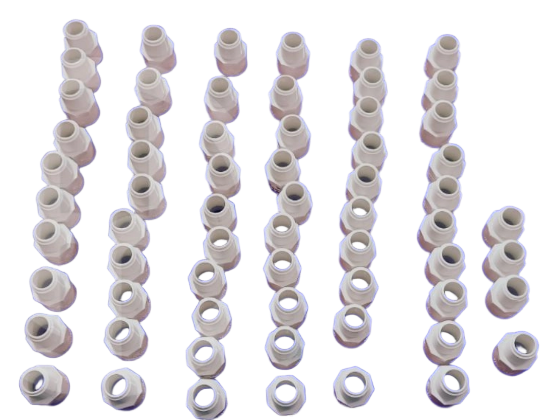 MOLDE ADAPTADOR ROSCA MACHO PVC 64 CAVIDADES