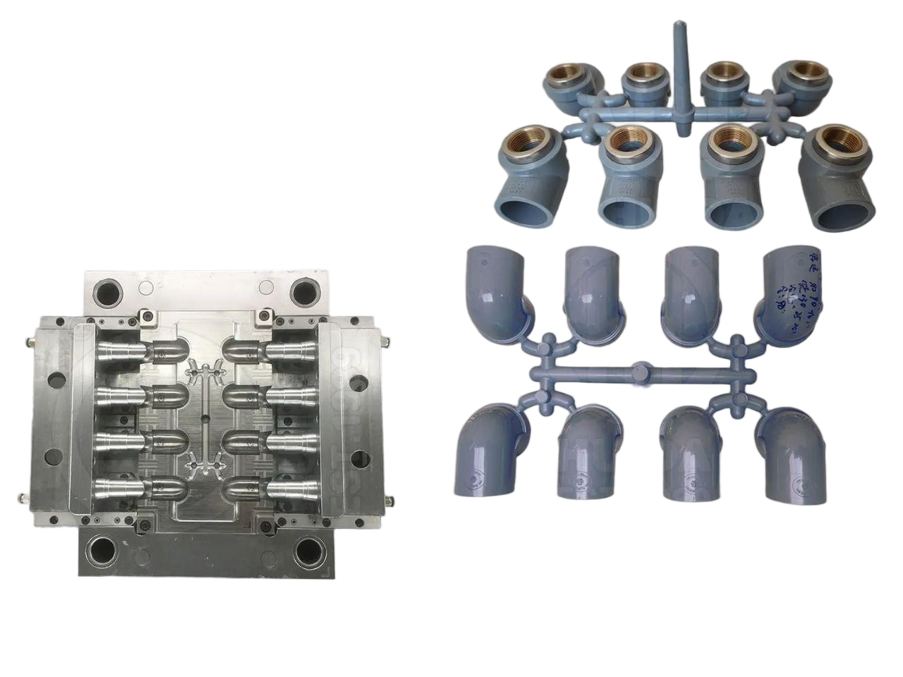 CODO HEMBRA CPVC 90° CON MOLDE RACOR INSERTO LATON