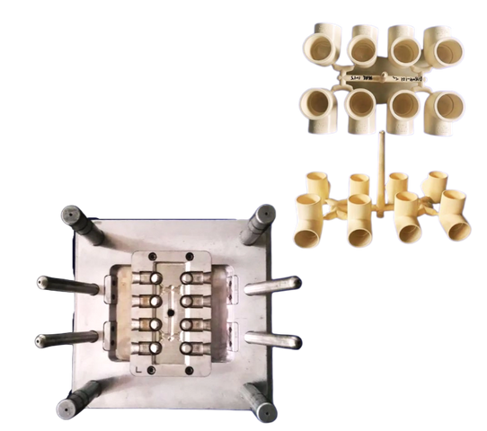 MOLDE DE MONTAJE DE CODO DE PLÁSTICO CPVC A 90°