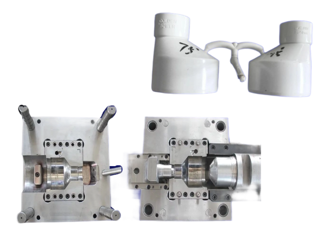 TUBERÍA DE PVC MONTAJE MOLDE DRENAJE ENCHUFE REDUCIDO