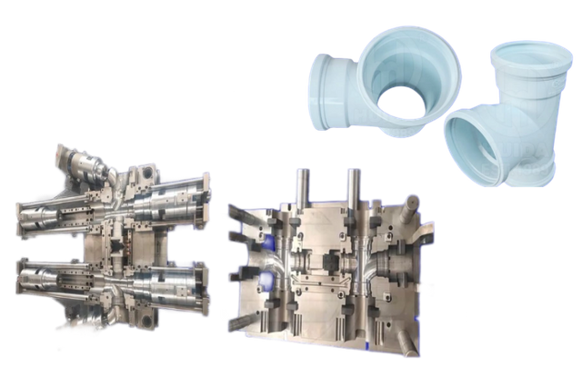 MOLDE DE MONTAJE EN T DE PVC