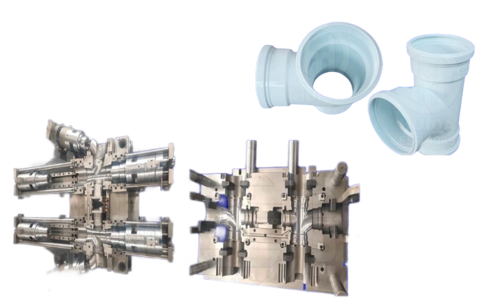 MOLDE DE MONTAJE EN T DE PVC